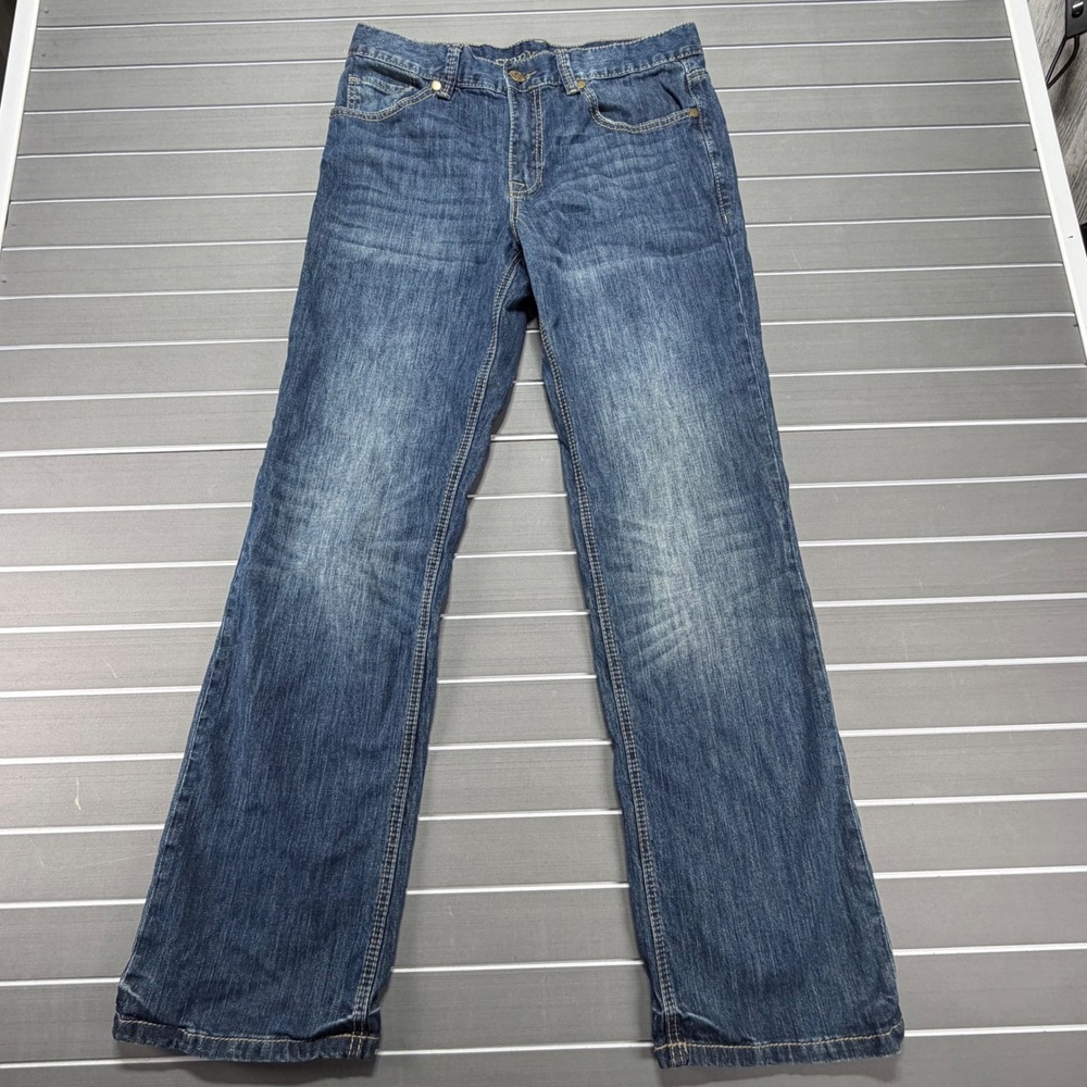 Cody James Core Mens Straight Leg Jeans Blue Medium Wash 31x32 Stretch Denim